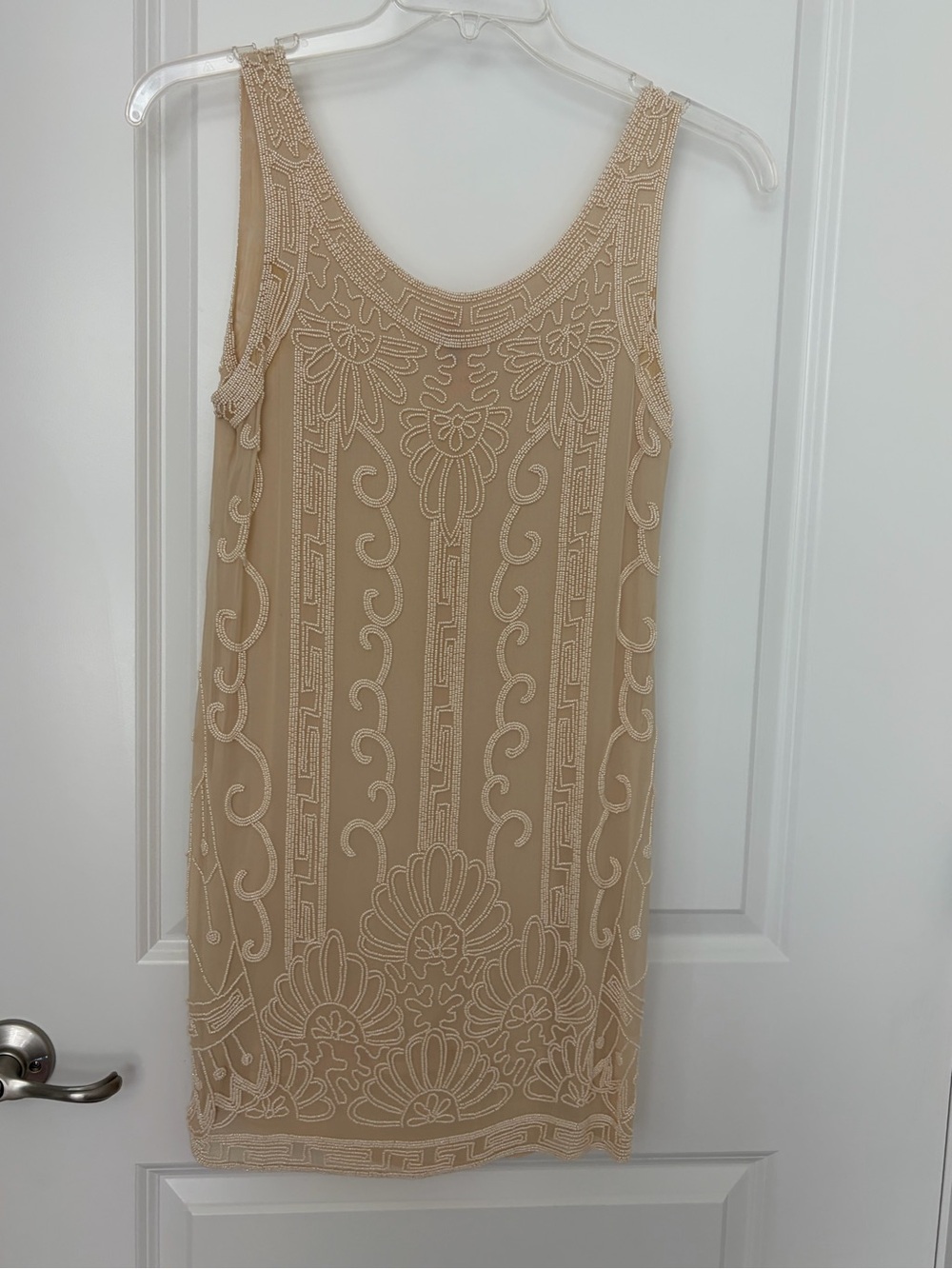 Vintage Beaded Sleeveless Tank Dress